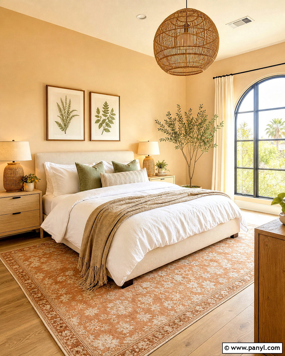 Pale Peach Bedroom - 20 light bedroom colors