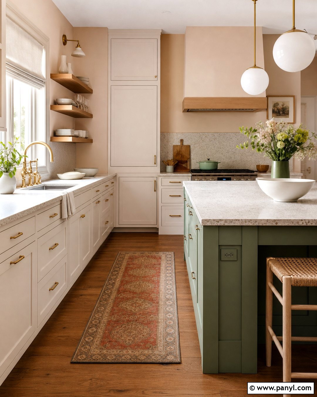 Pale Peach Kitchen Walls - 35 Kitchen Color Ideas For Walls