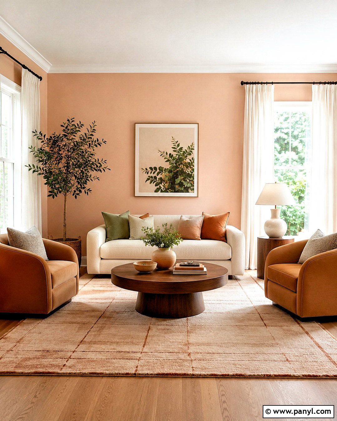 Pale Peach Living Room Walls - 20 light wall colors for living room ideas