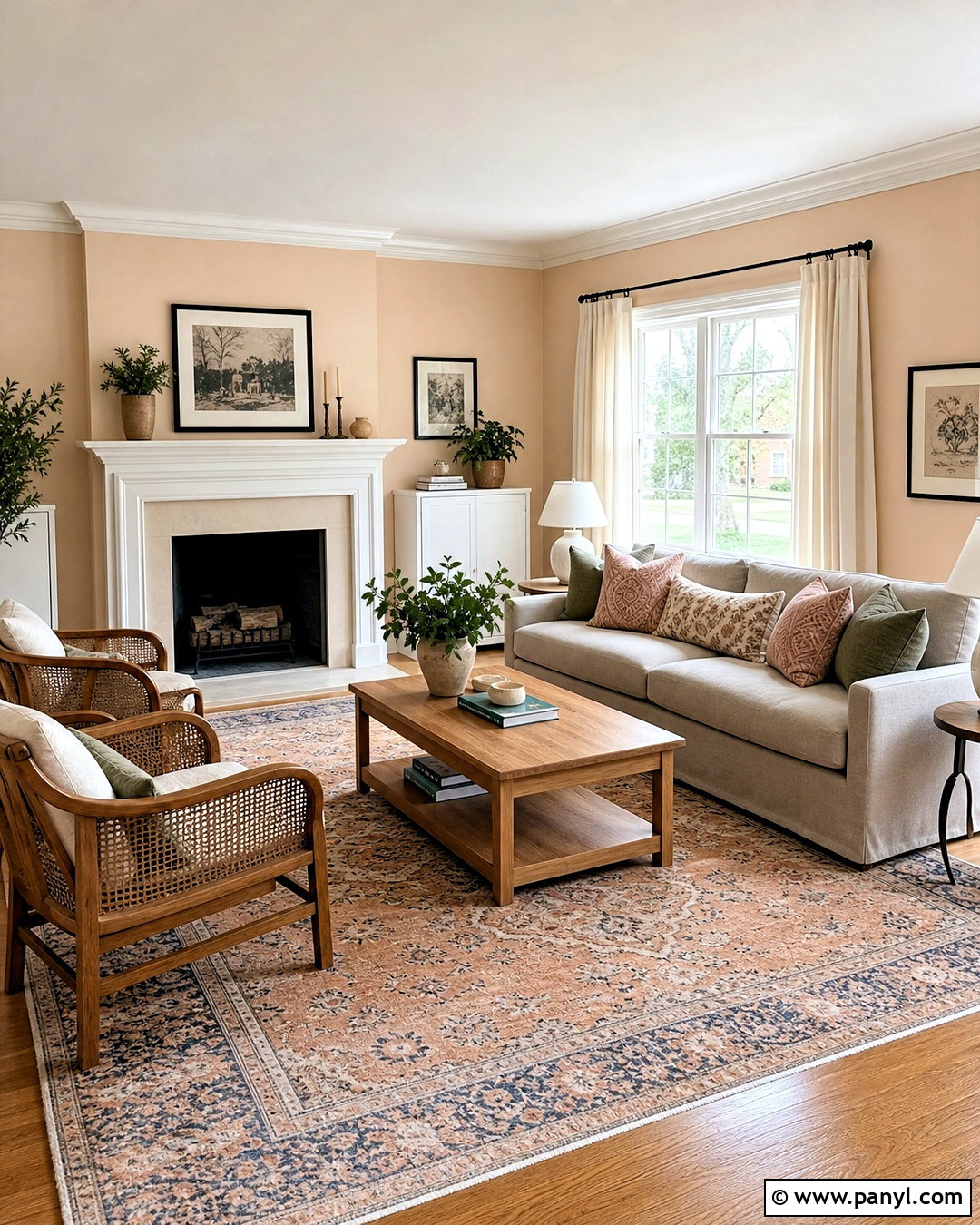 Pale Peach Living Room - 20 calming paint colors for living room ideas