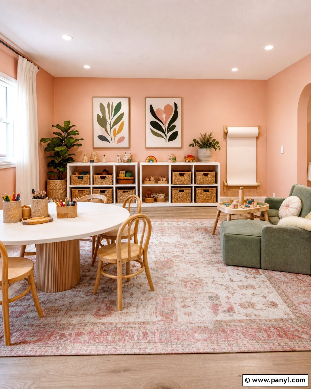 Pale Peach Playroom Wall Color - 35 playroom wall colors