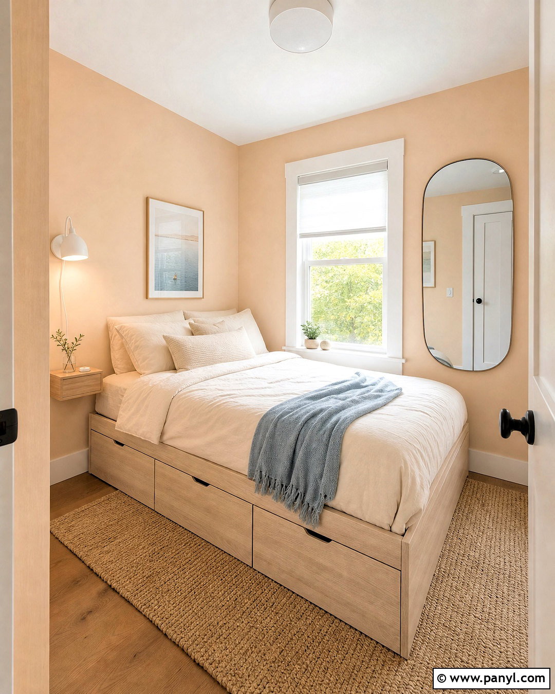 Pale Peach Small Bedroom - 20 peach wall color ideas