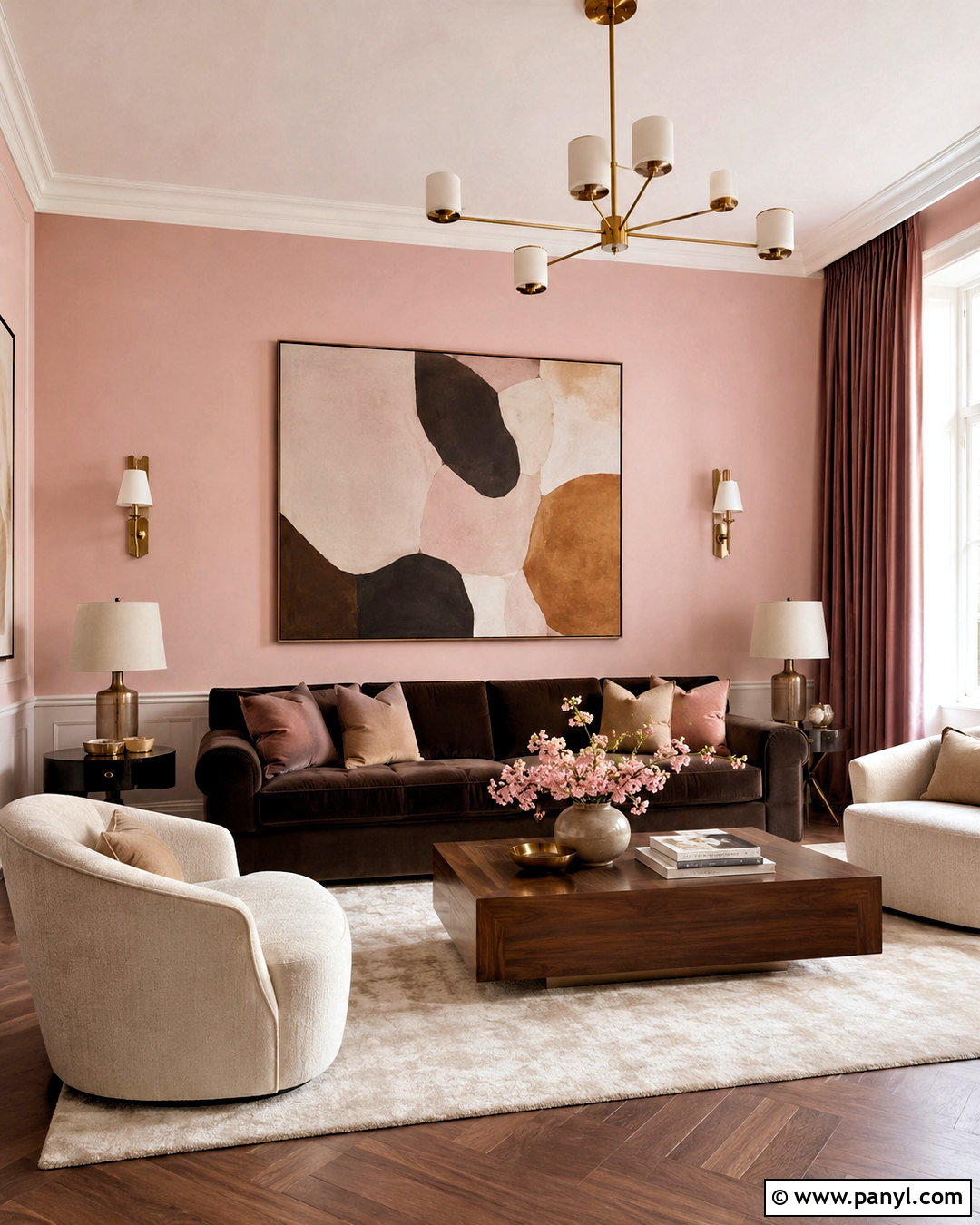 Pale Pink And Chocolate Brown Pastel Color Palette - 20 pastel color palette ideas