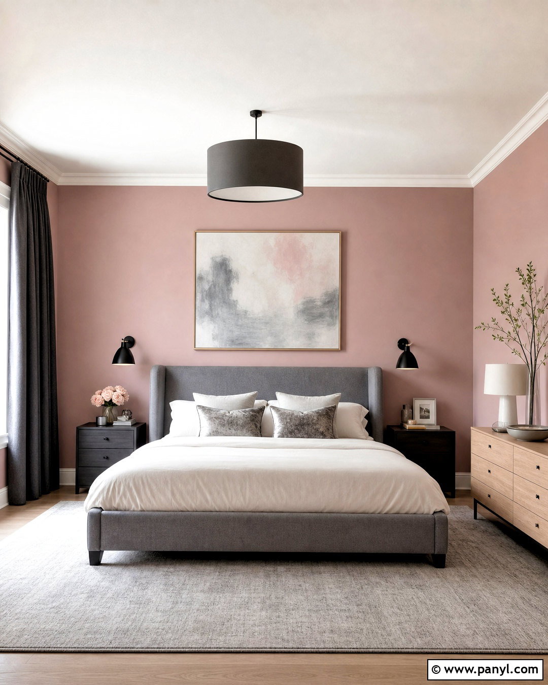 Pale Pink And Gray Bedroom - 20 pale pink room ideas