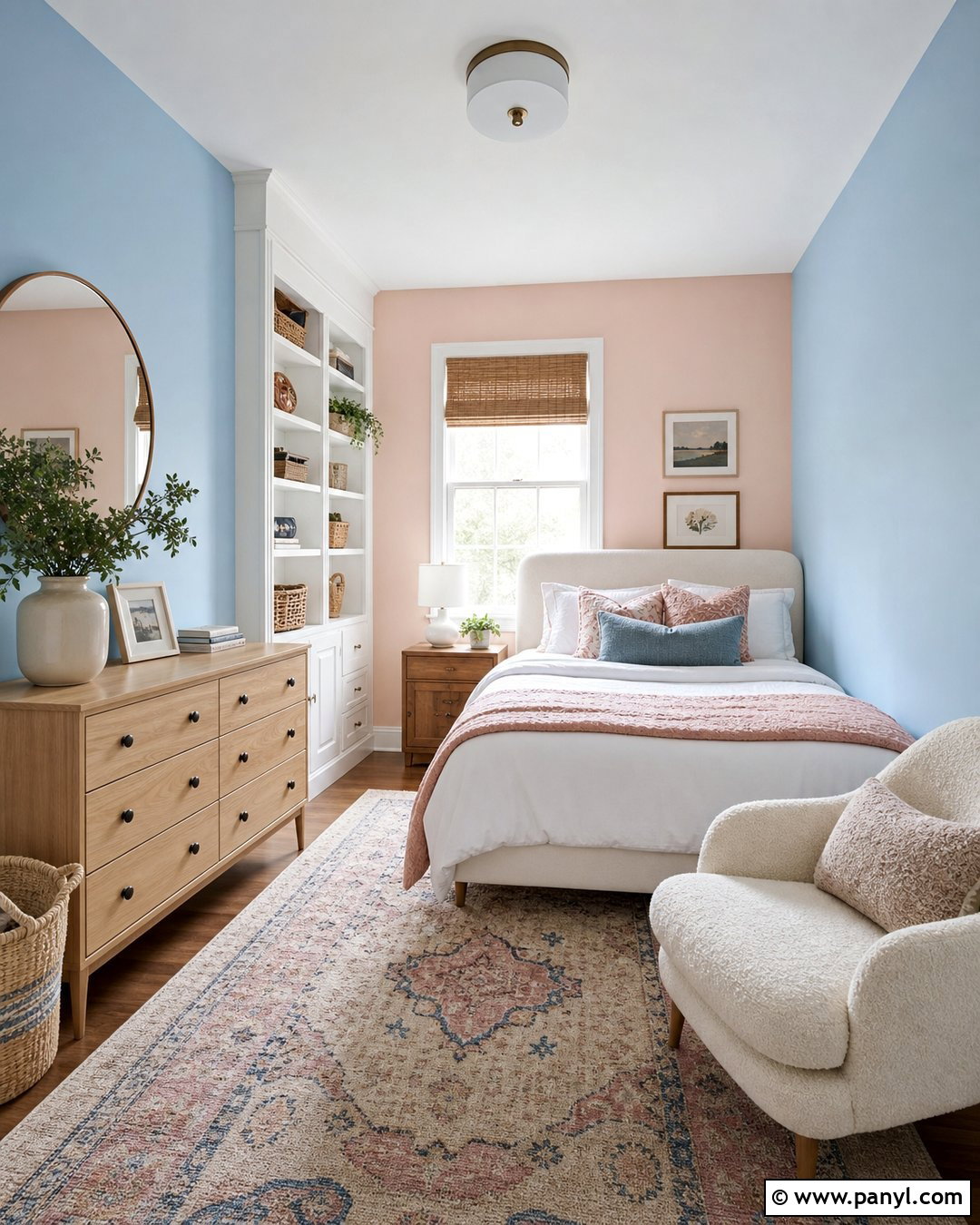 Pale Pink And Sky Blue Walls - 20 Pink And Blue Wall Colors