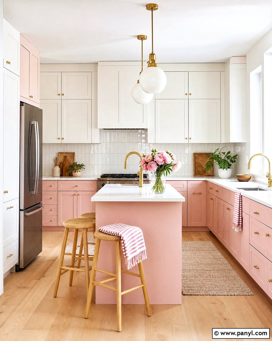 Pale Pink And White Kitchen - 20 pale pink kitchen ideas