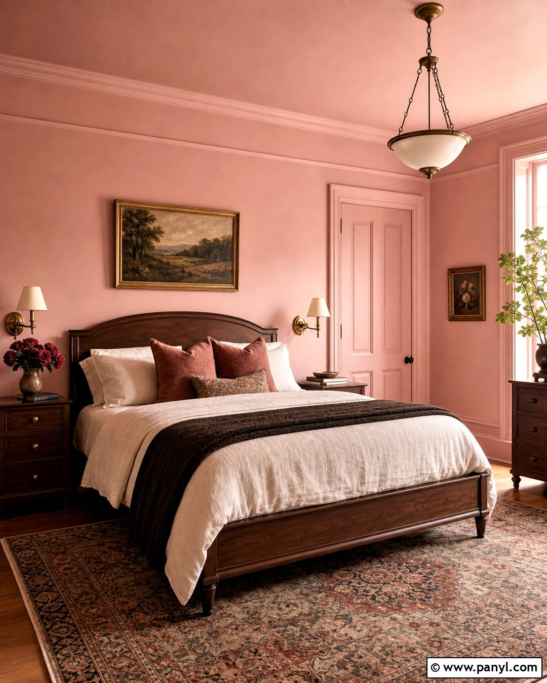 Pale Pink Color Drenched Bedroom - 20 pale pink room ideas