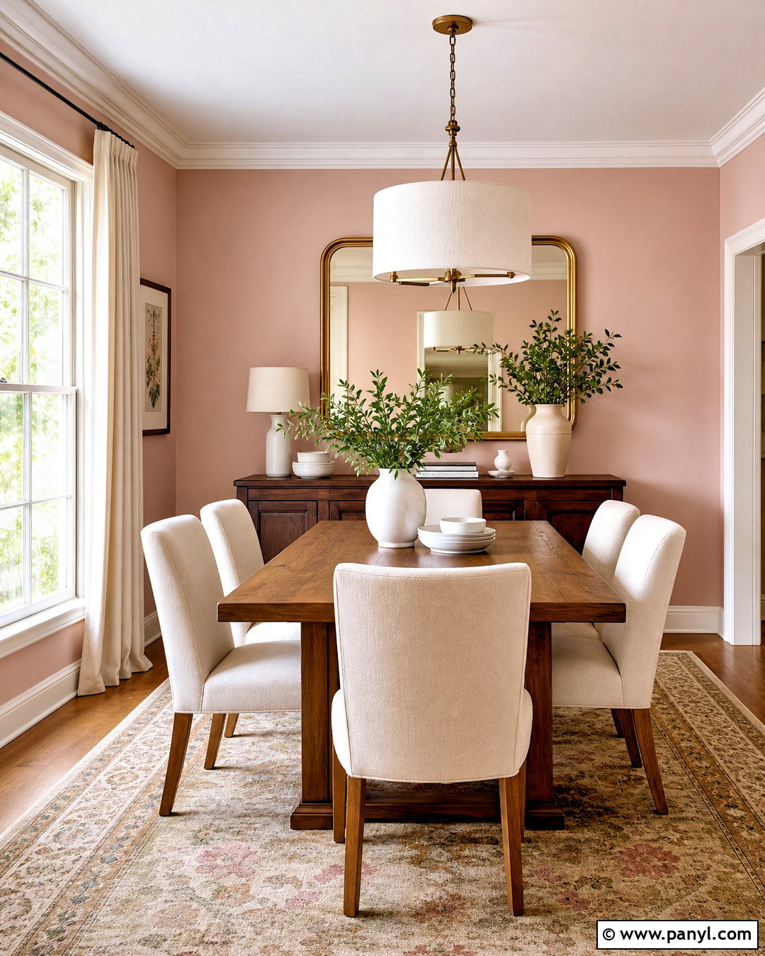 Pale Pink Dining Room - 20 pale pink room ideas