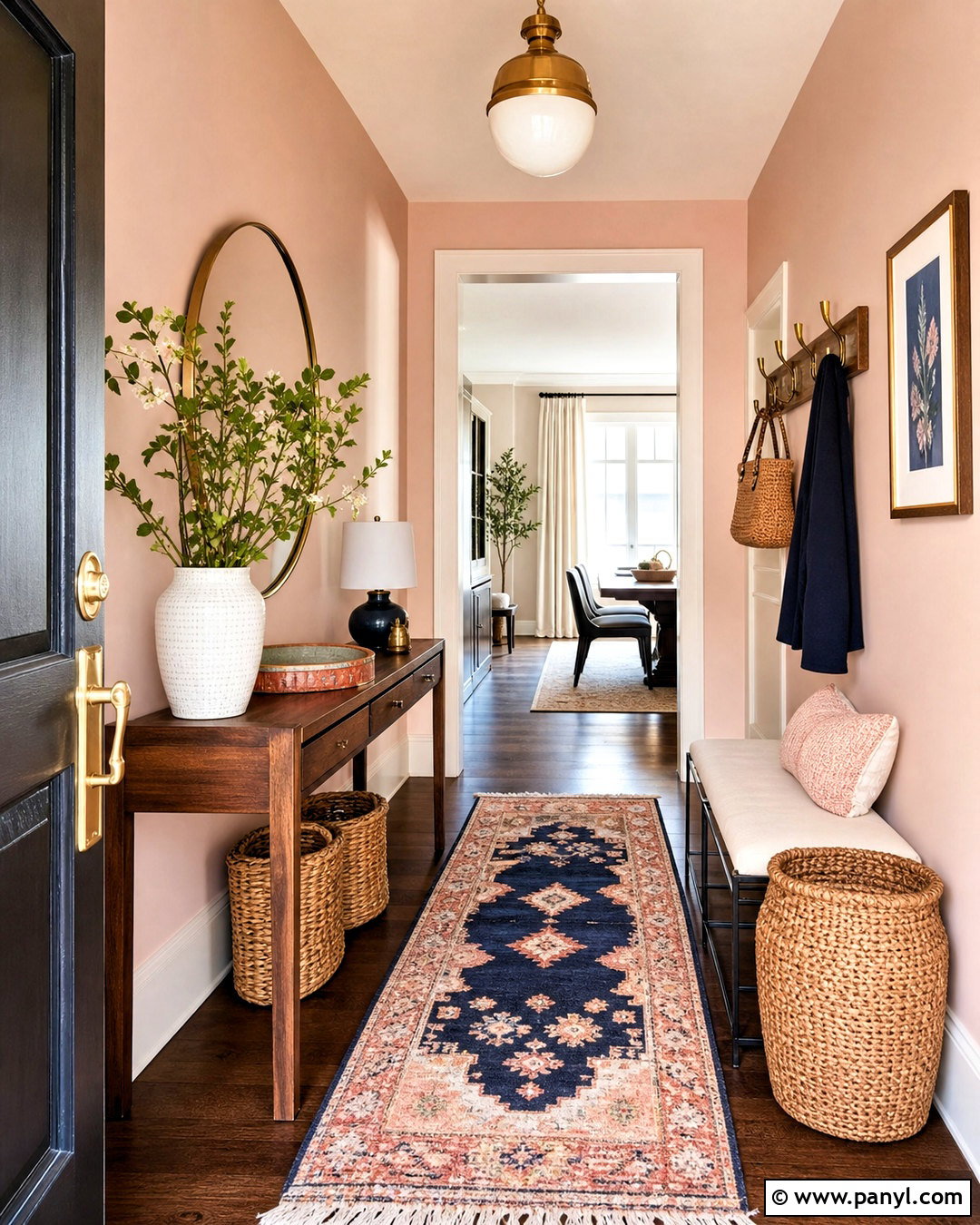 Pale Pink Entryway - 20 pale pink room ideas