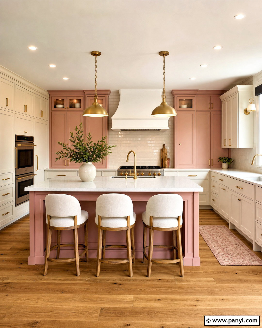 Pale Pink Kitchen Island - 20 pale pink kitchen ideas