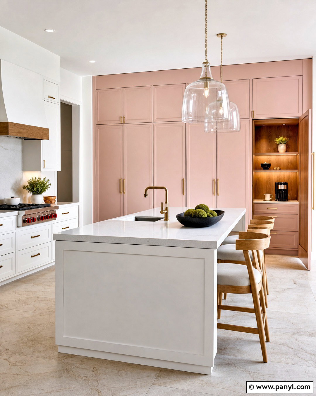 Pale Pink Kitchen Pantry - 20 pale pink kitchen ideas