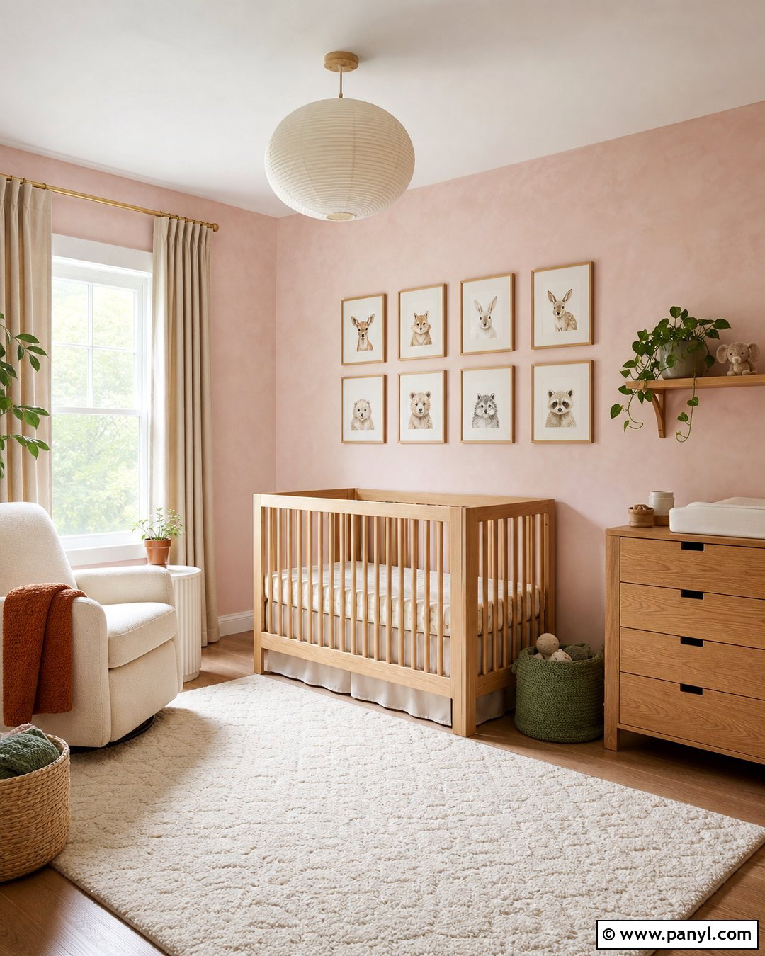 Pale Pink Limewash Nursery - 25 Limewash Pink Walls