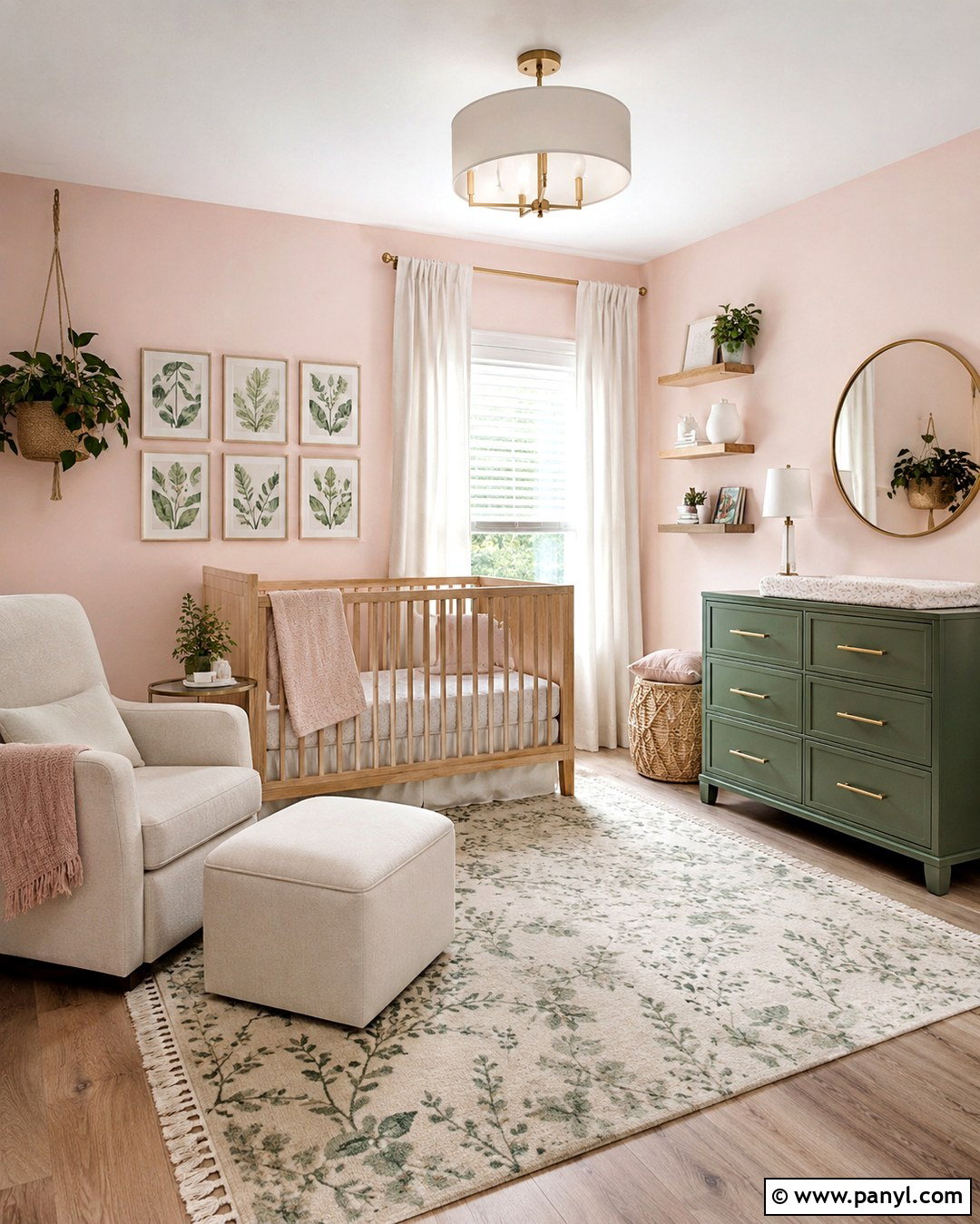 Pale Pink Nursery Walls With Sage Green - 20 Pale Pink Nursery Walls