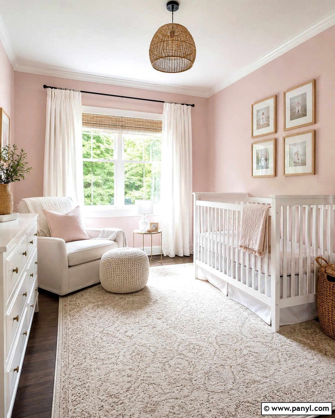 Pale Pink Nursery Walls With White Furniture - 20 Pale Pink Nursery Walls