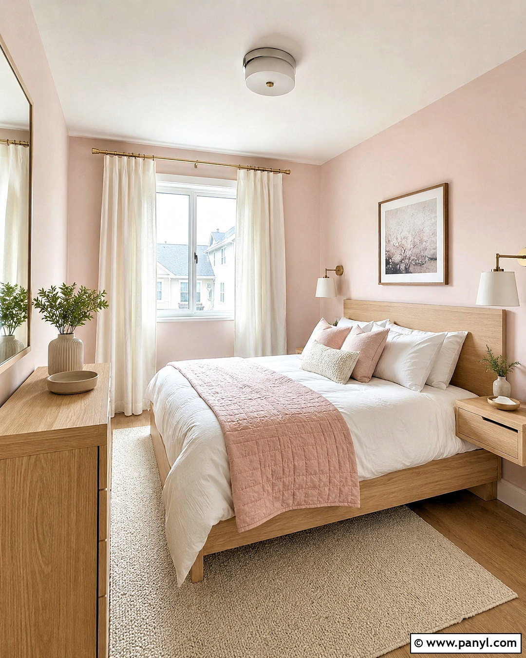 Pale Pink Small Bedroom - 20 pink paint bedroom ideas