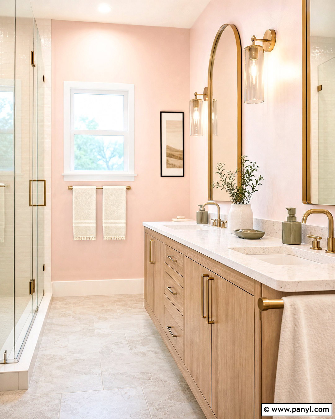 Pale Pink Walls In A Bathroom - 20 pale pink walls