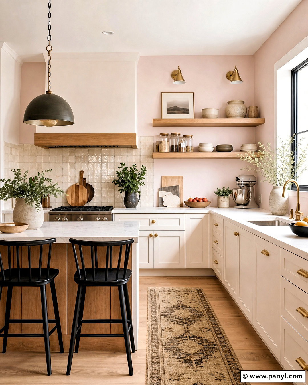 Pale Pink Walls In A Kitchen - 20 pale pink walls