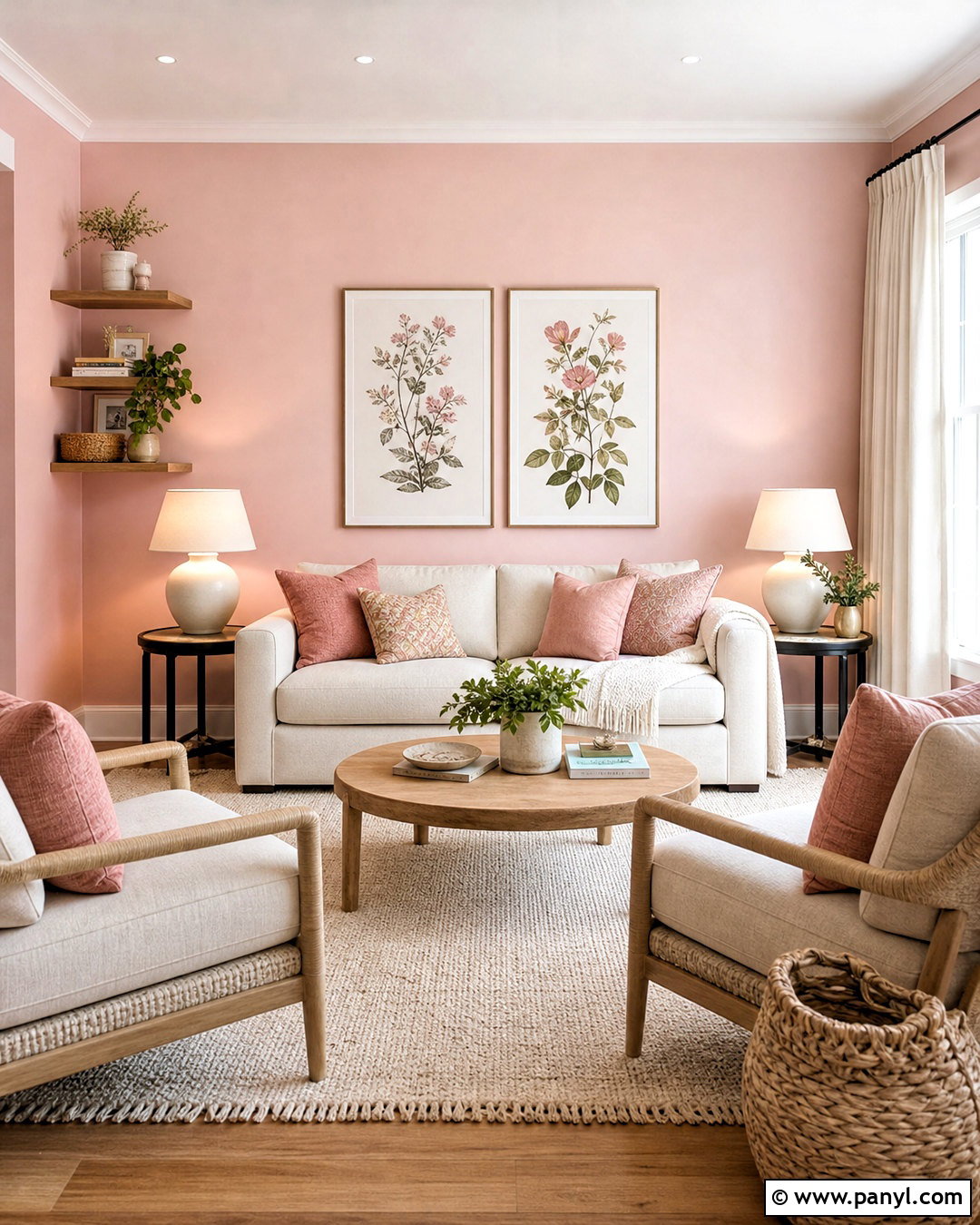 Pale Pink Walls With Cream Furniture - 20 pale pink walls