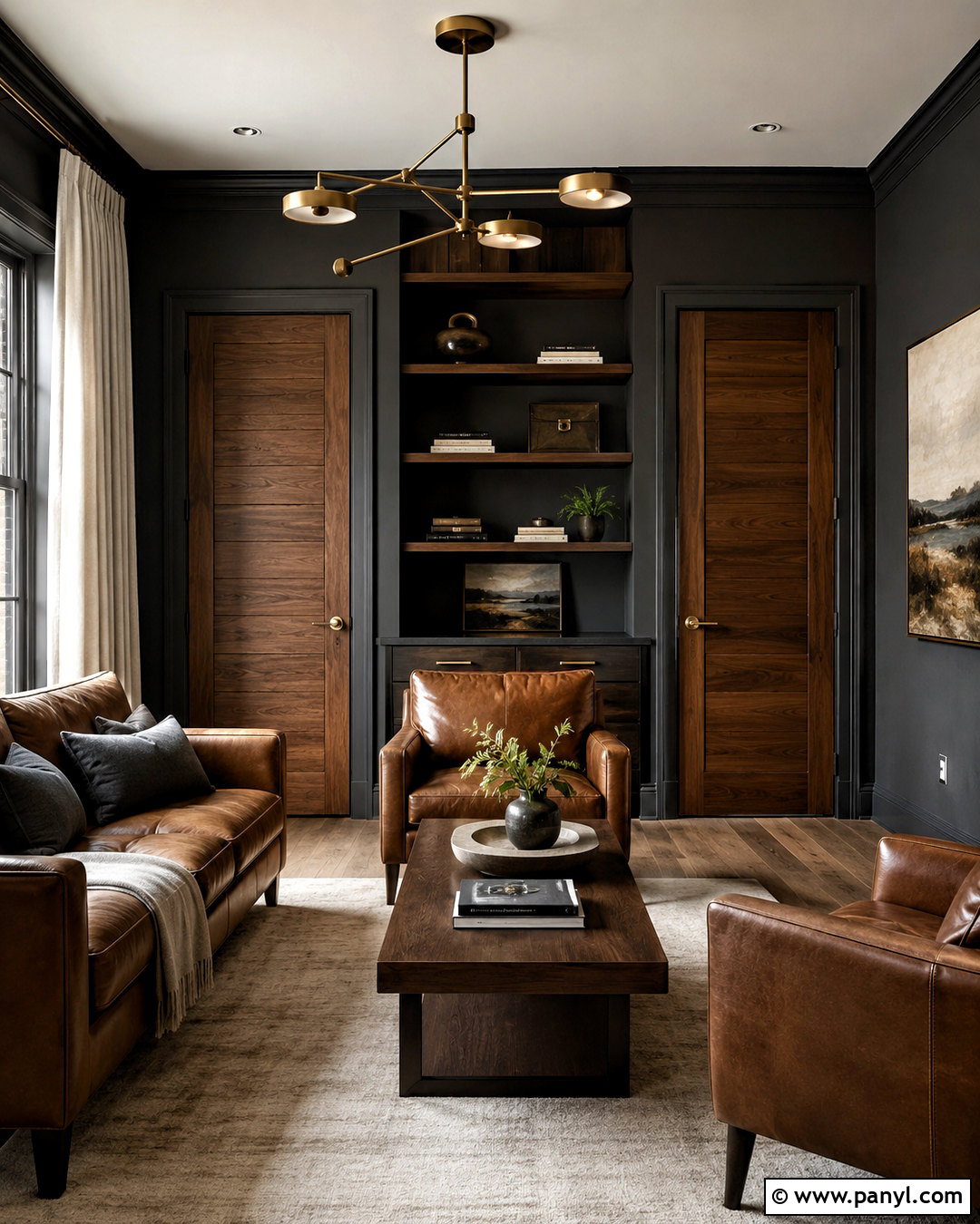 Pale Pink Walls With Dark Green Doors - 35 Wall And Door Color Combination Ideas