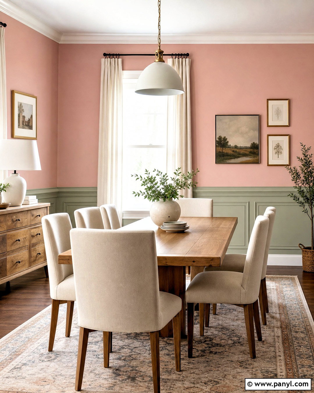 Pale Pink Walls With Two Tone Paint - 20 pale pink walls