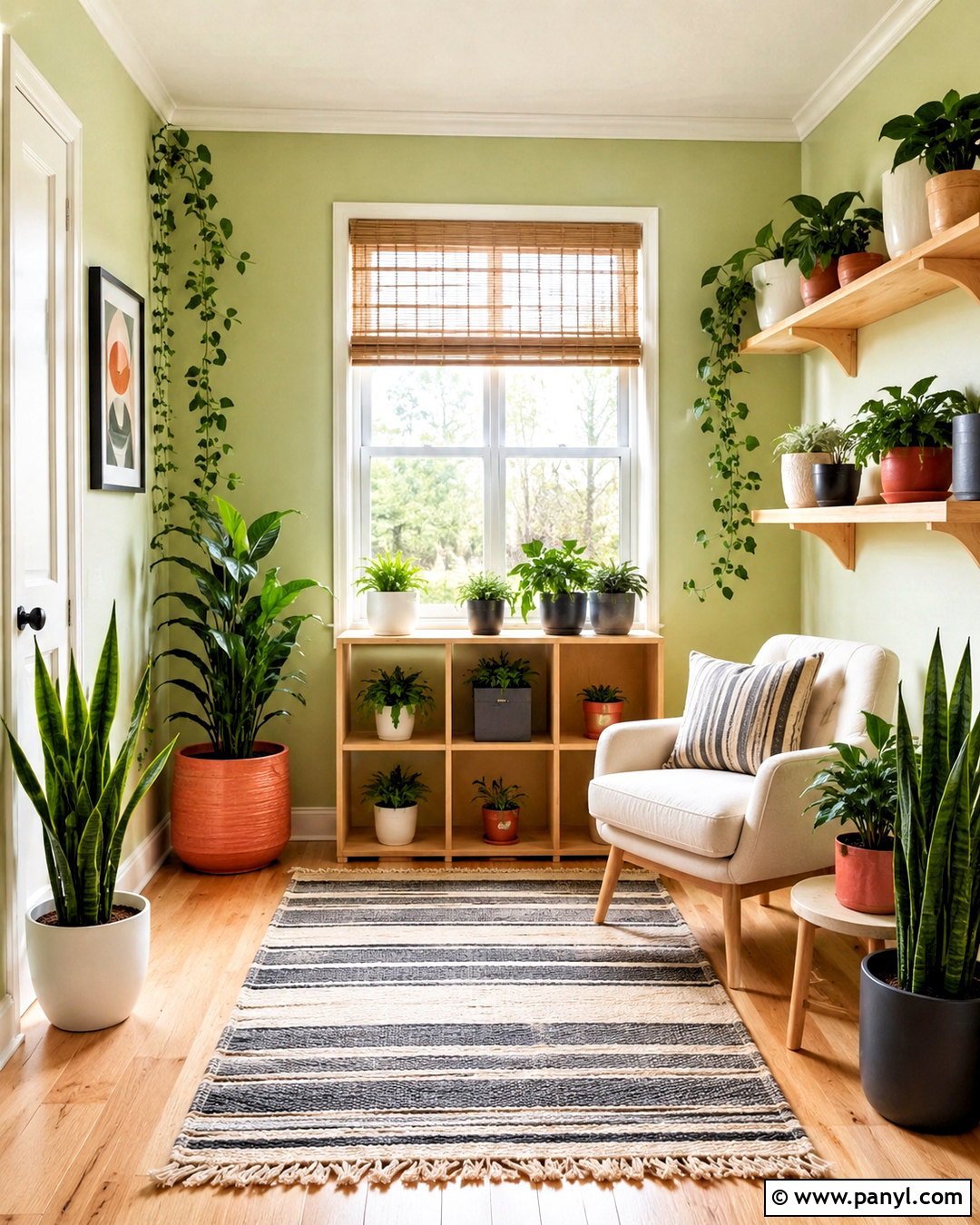 Pale Pistachio Plant Room - 20 Wall Colors For Plant Room Ideas