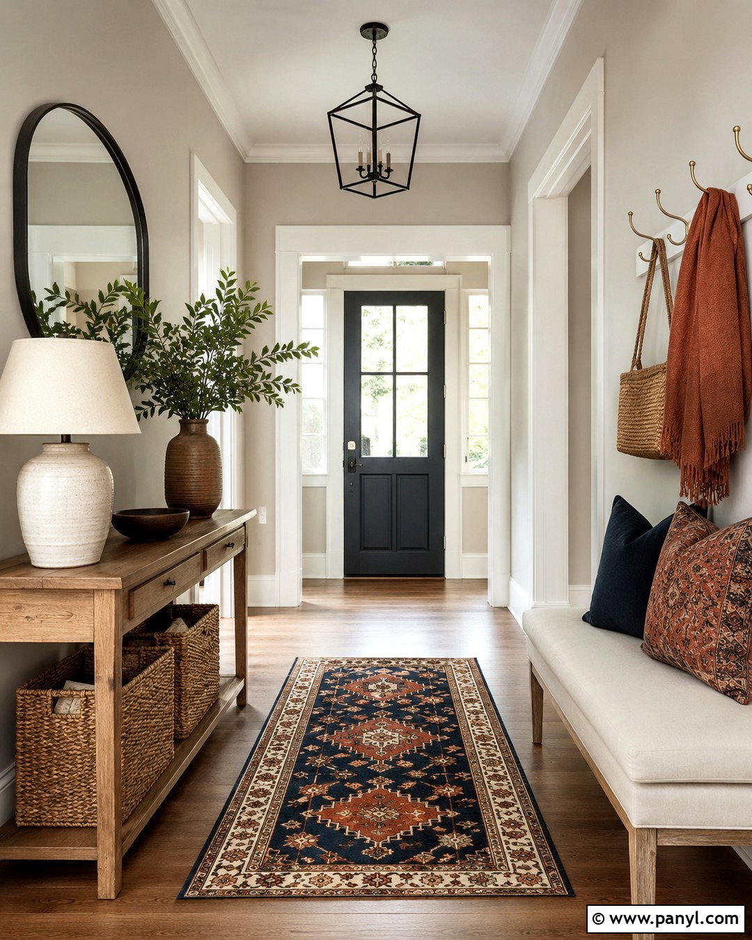 Pale Putty Entryway - 20 Painted Wall Colors