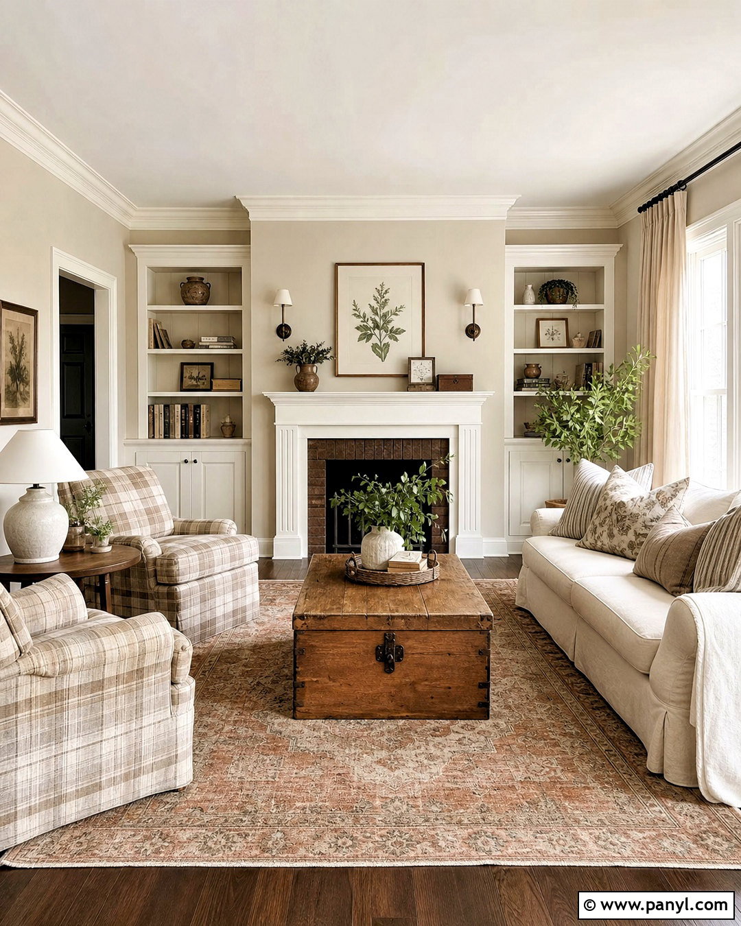 Pale Putty Farmhouse Living Room Paint - 20 farmhouse living room paint colors