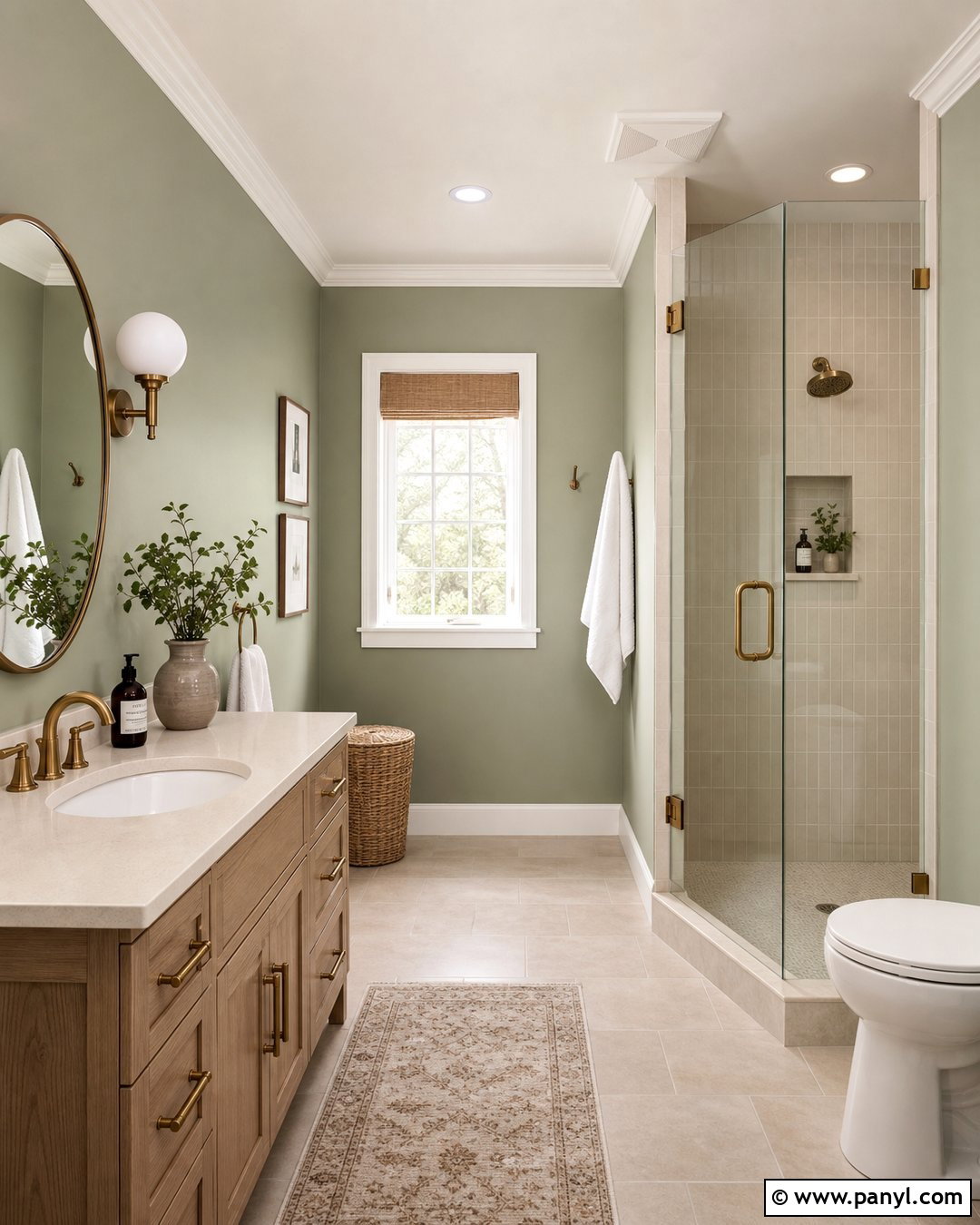 20 Pale Green Bathroom Paint Ideas: Calming Spa-Inspired Looks