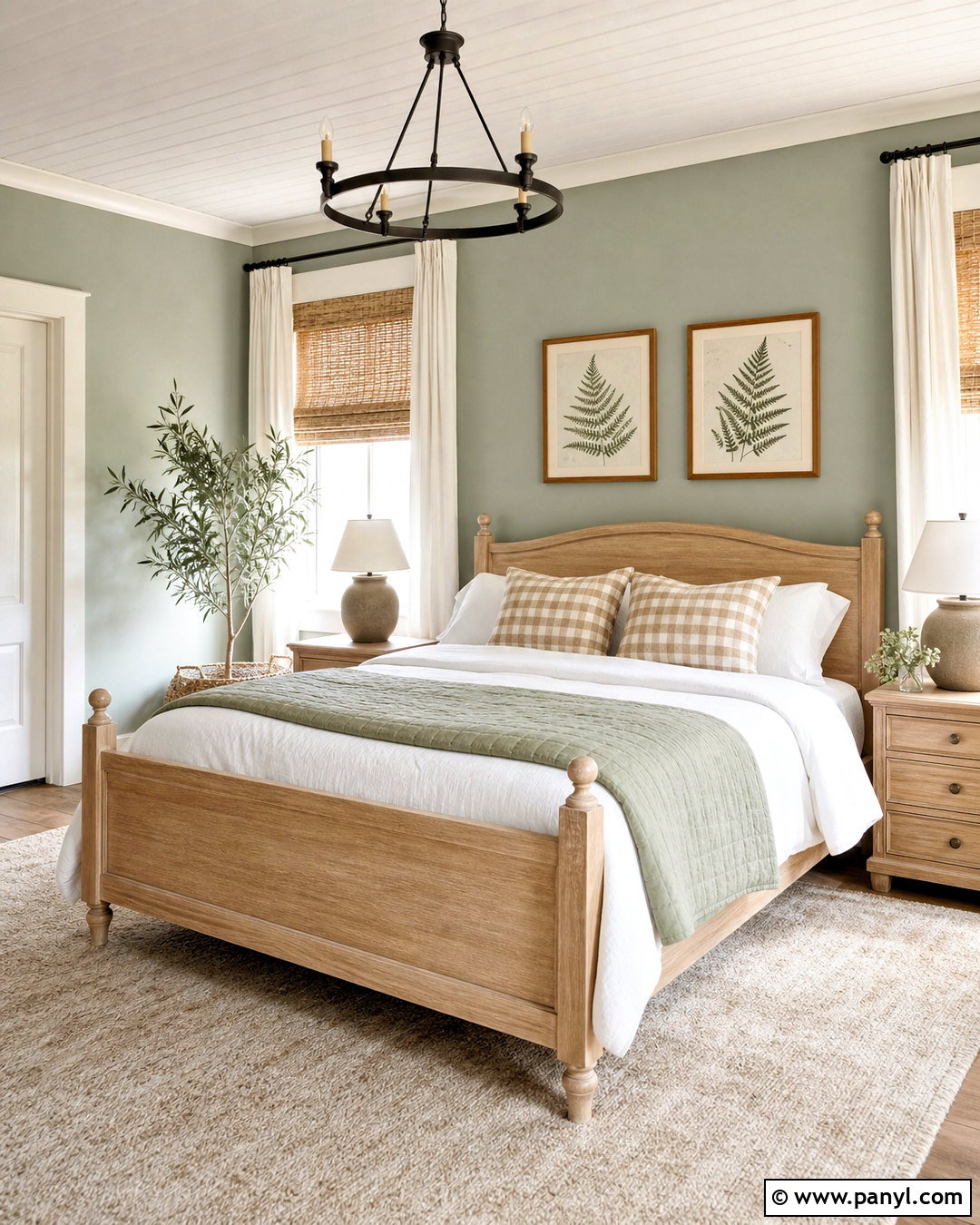 Pale Sage Green Farmhouse Bedroom - 20 farmhouse bedroom paint colors