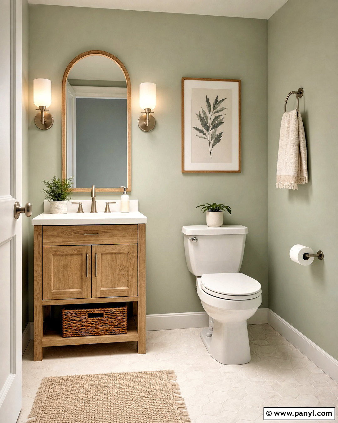 Pale Sage Green Half Bath - 20 half bath paint colors
