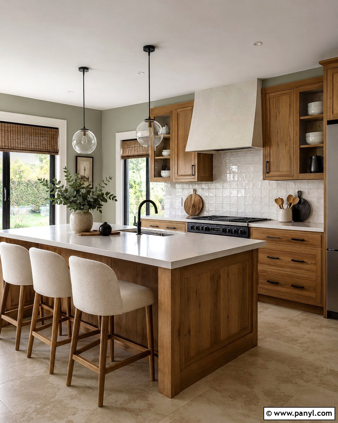 Pale Sage Green Kitchen Walls - 20 Kitchen Wall Colours With Oak Cabinets