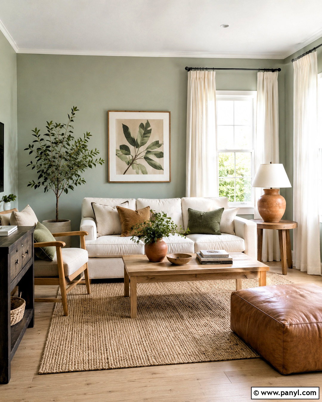 Pale Sage Green Living Room - 20 paints for home living rooms