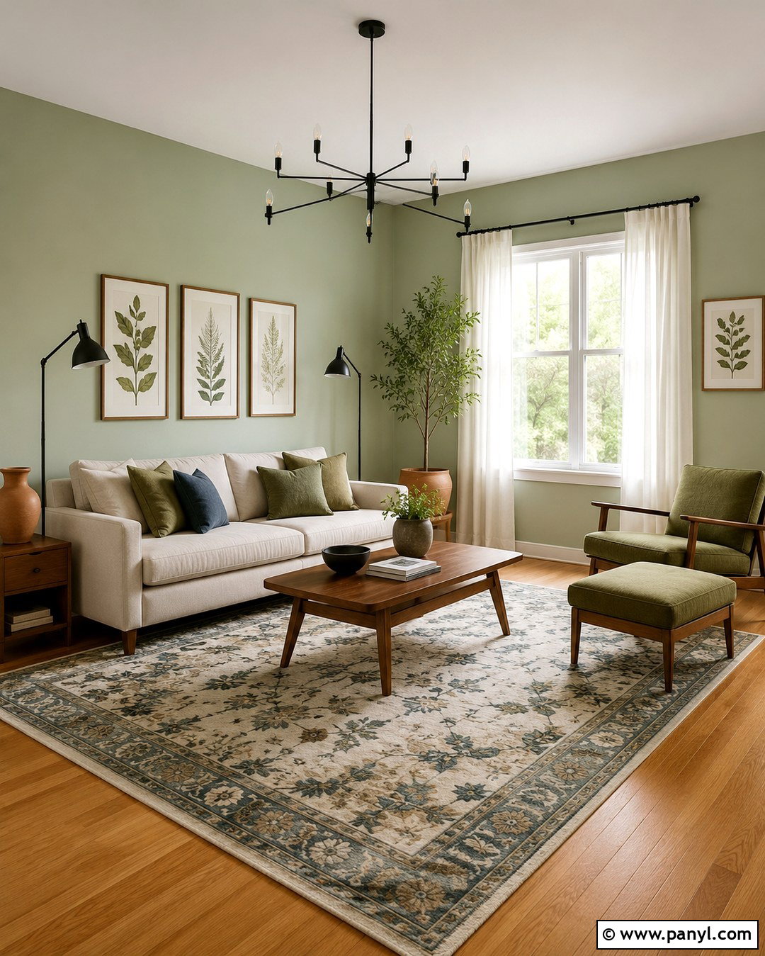 Pale Sage Green Wall Color - 20 Best Wall Color For Honey Oak Floors