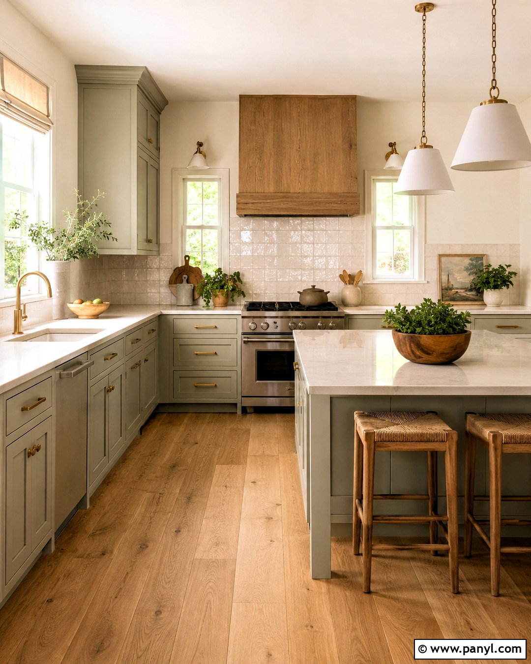 Pale Sage Kitchen Cabinets - 20 neutral kitchen cabinet colors