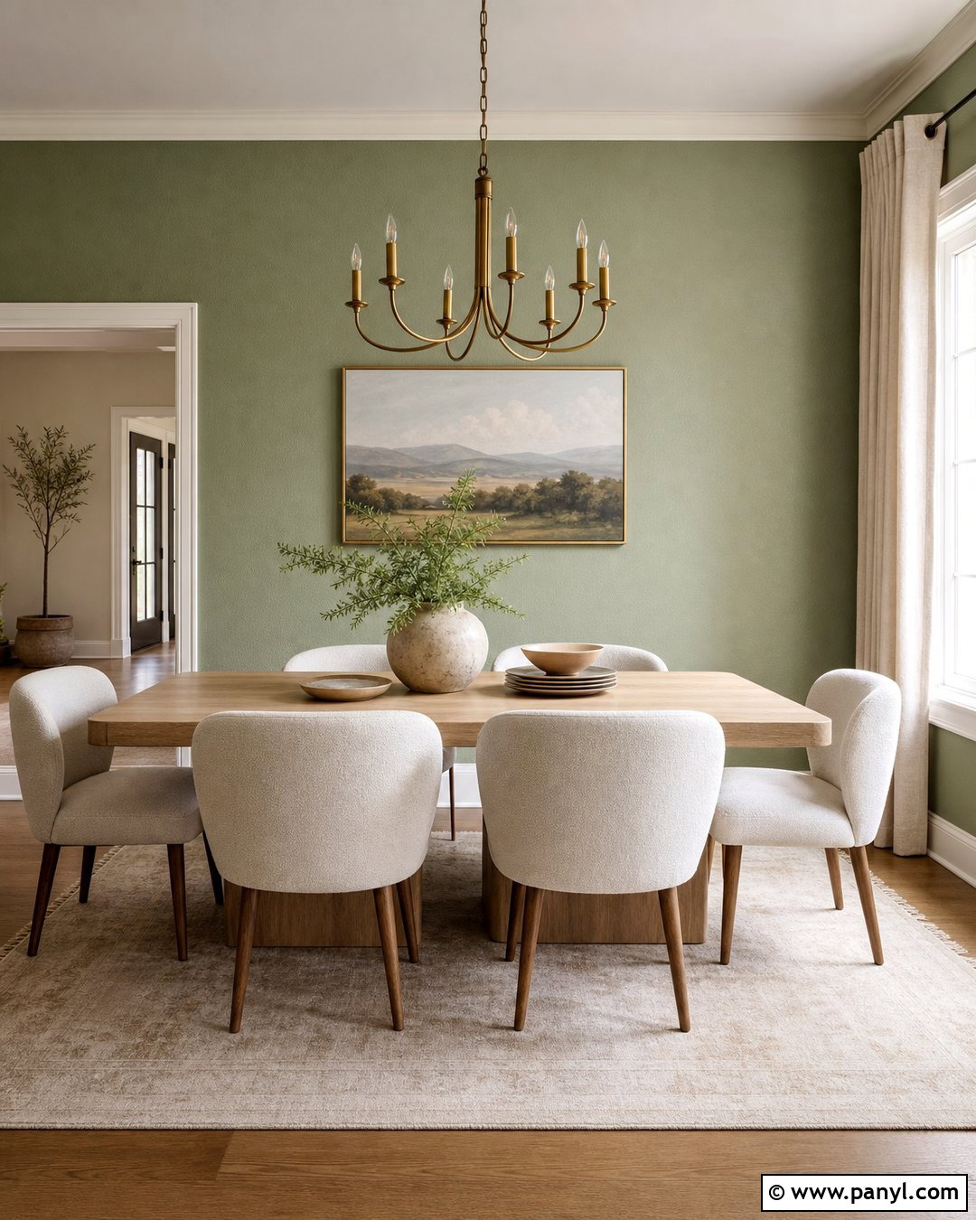 Pale Sage Orange Peel Dining Room - 20 Orange Peel Wall Paint Ideas