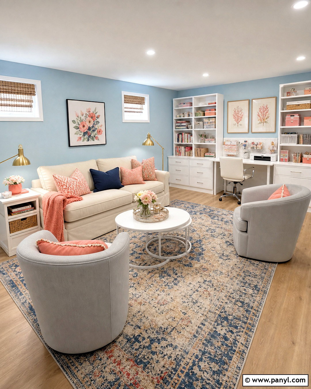 Pale Sky Blue Basement Walls - 20 basement wall colors