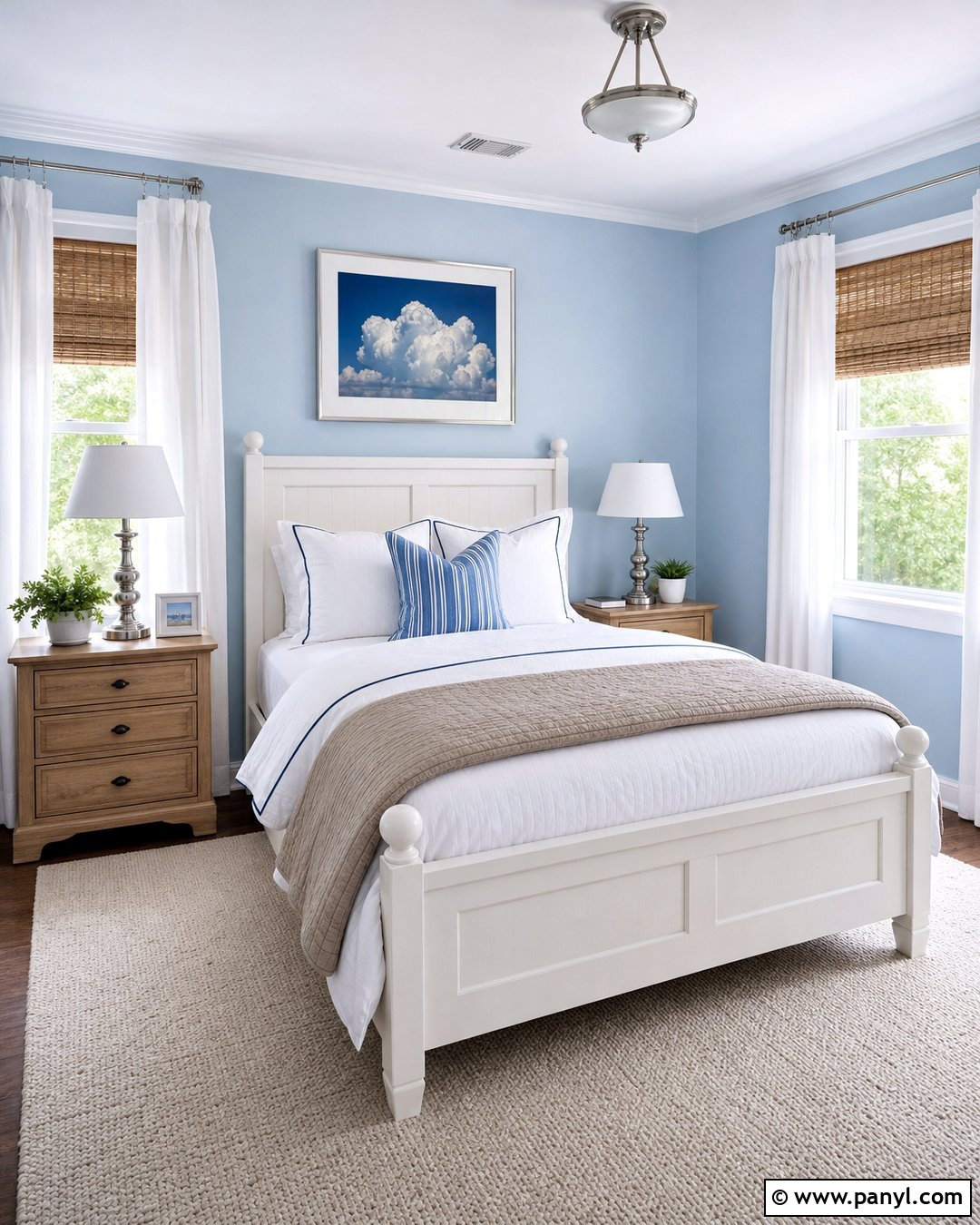 Pale Sky Blue Walls - 35 light wall colors