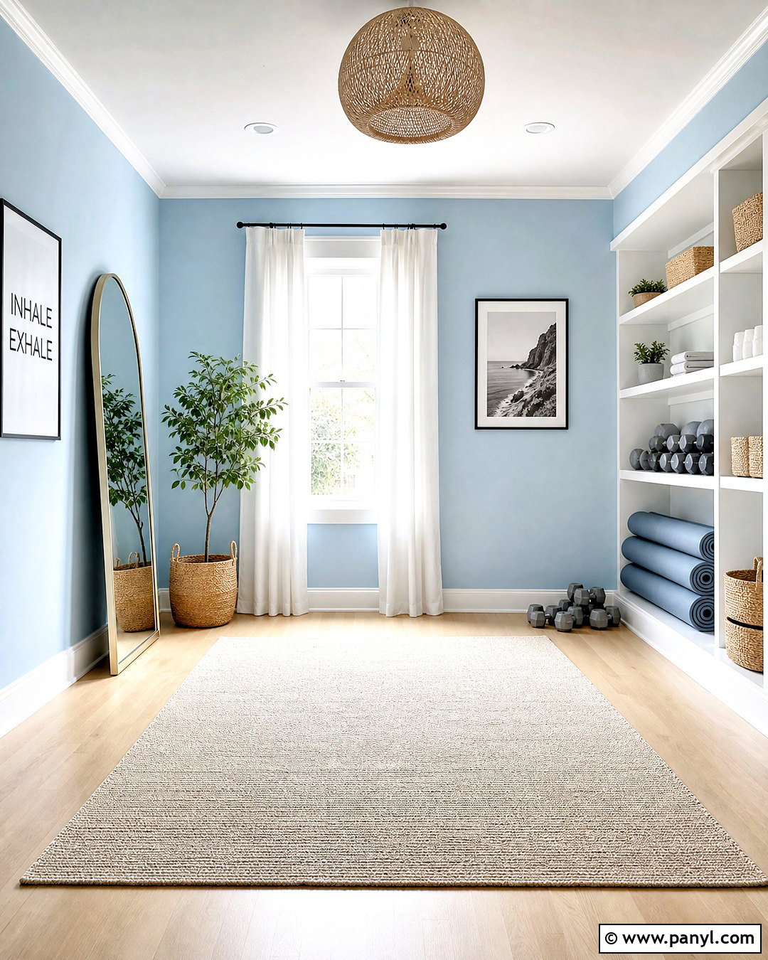 Pale Sky Blue Workout Room Paint - 20 workout room paint colors