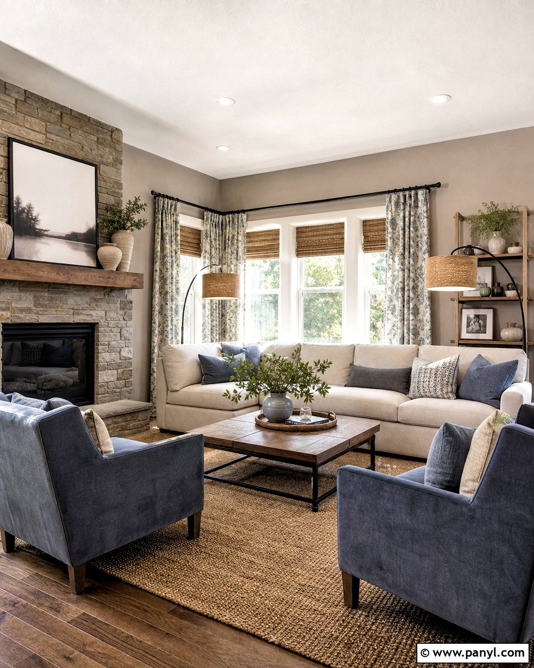 Pale Taupe Family Room - 20 family room paint color ideas