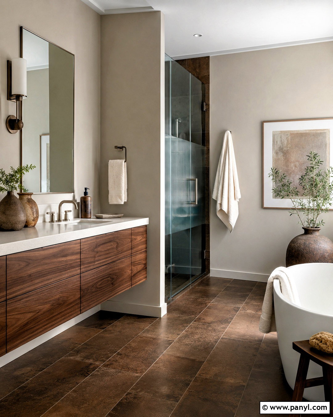 Pale Taupe Wall Color With Brown Tiles - 20 Wall Color With Brown Tiles