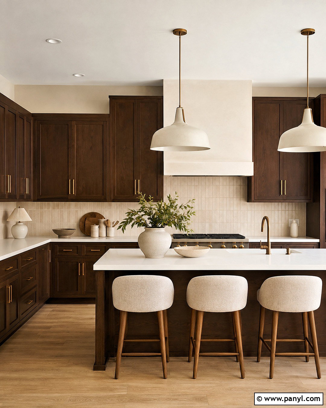 Pale Taupe Walls With Dark Brown Cabinets - 20 Wall Color For Dark Brown Cabinets