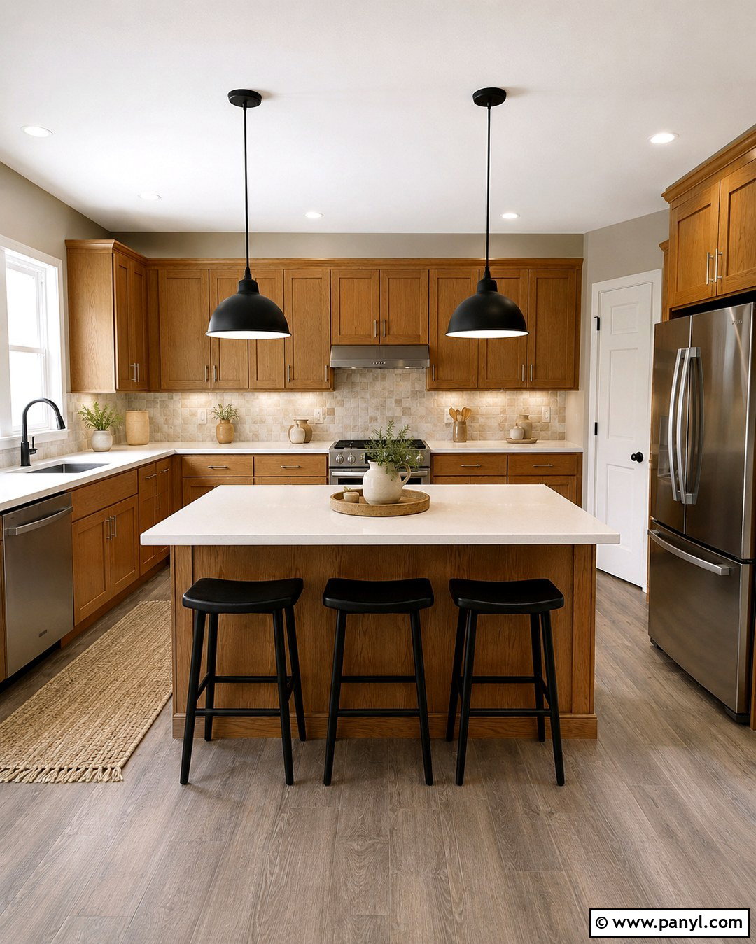 Pale Taupe Walls With Honey Oak Cabinets - 20 Honey Oak Cabinet Kitchen Wall Color Ideas