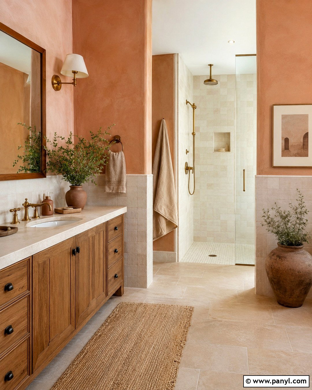 Pale Terracotta Bathroom - 20 Pale Bathroom Colors