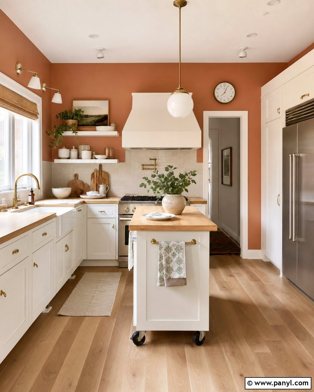 Pale Terracotta Kitchen Walls - 40 terracotta kitchen walls