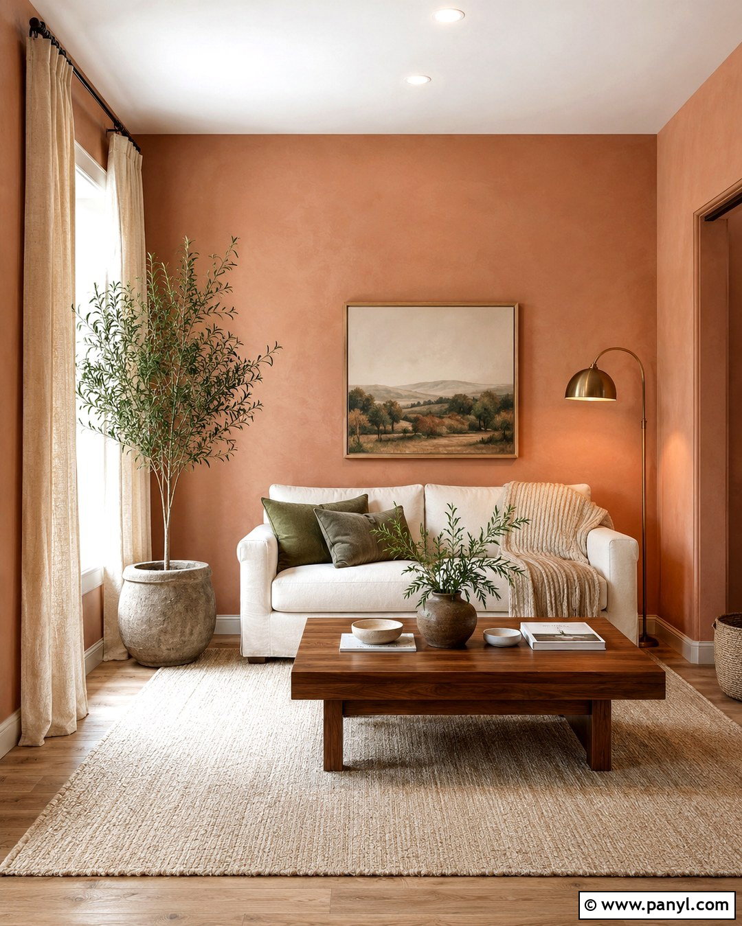 Pale Terracotta Wall Color - 20 Small Home Wall Colors