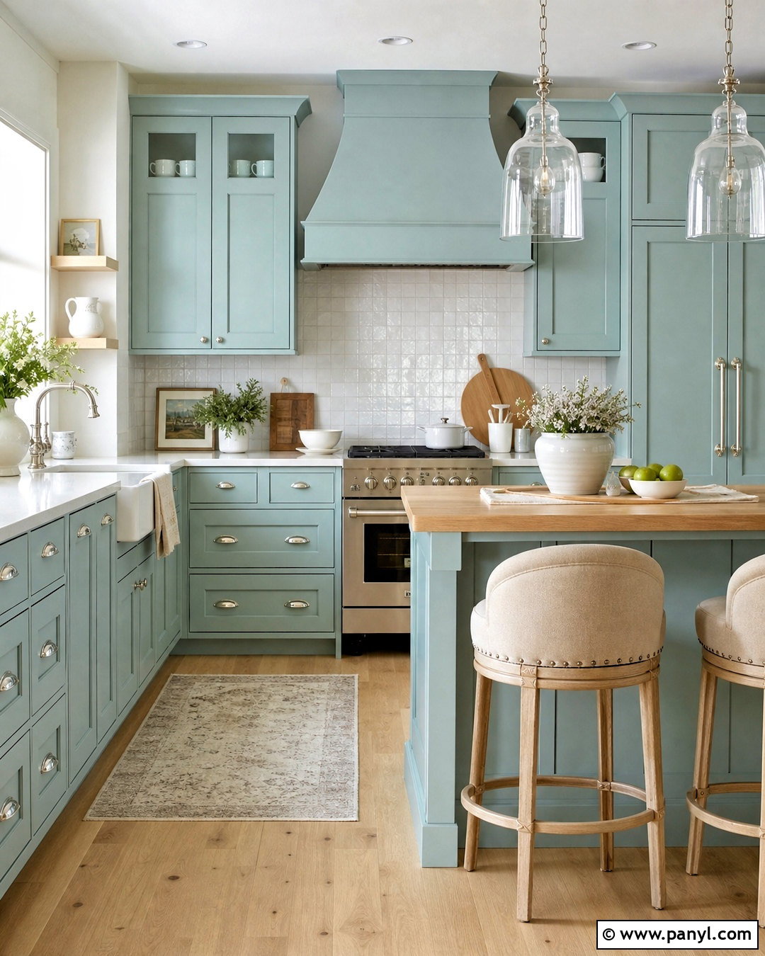 Pale Turquoise Kitchen - 20 turquoise kitchen ideas