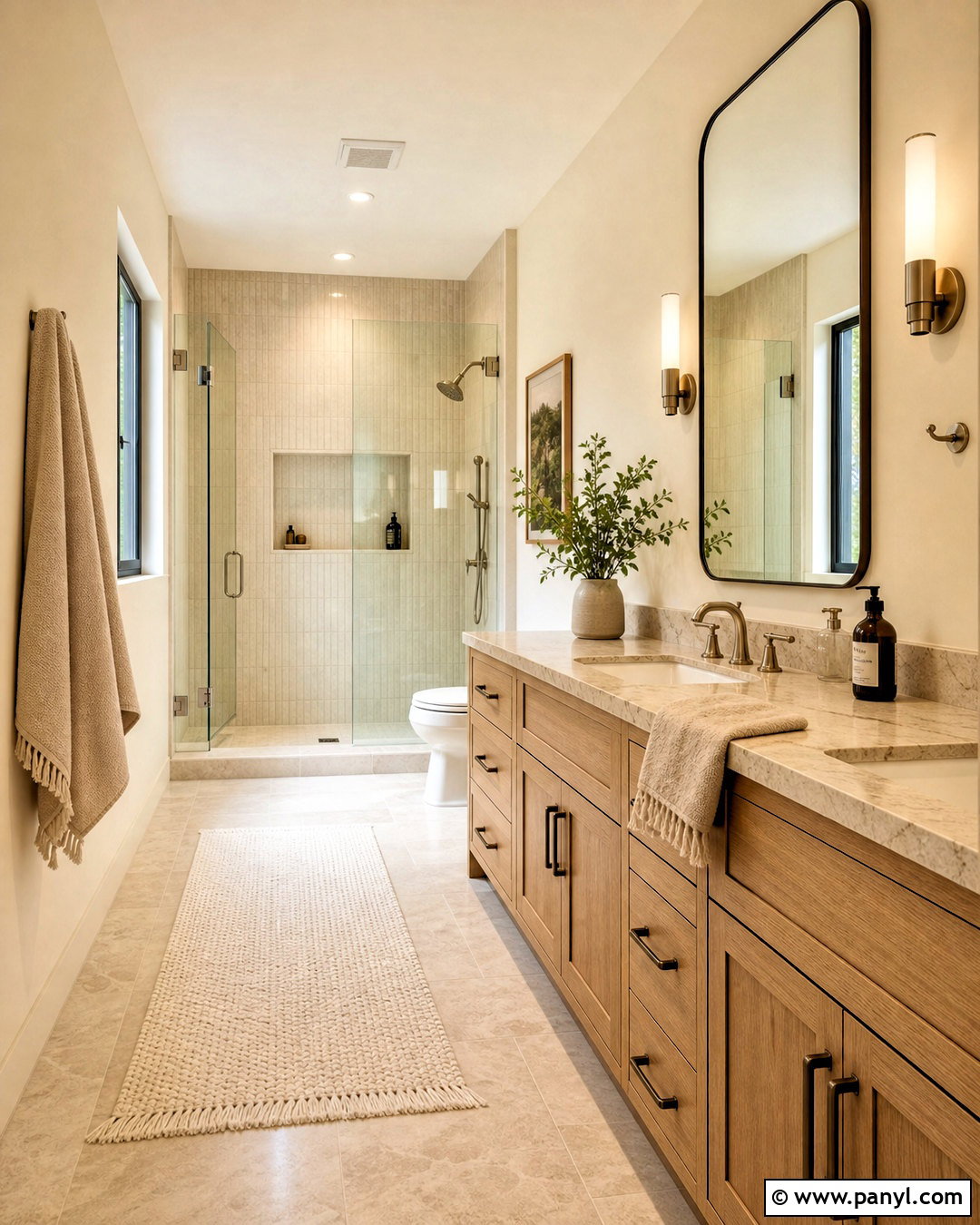 Pale Vanilla Bathroom Walls - 20 creamy wall color ideas