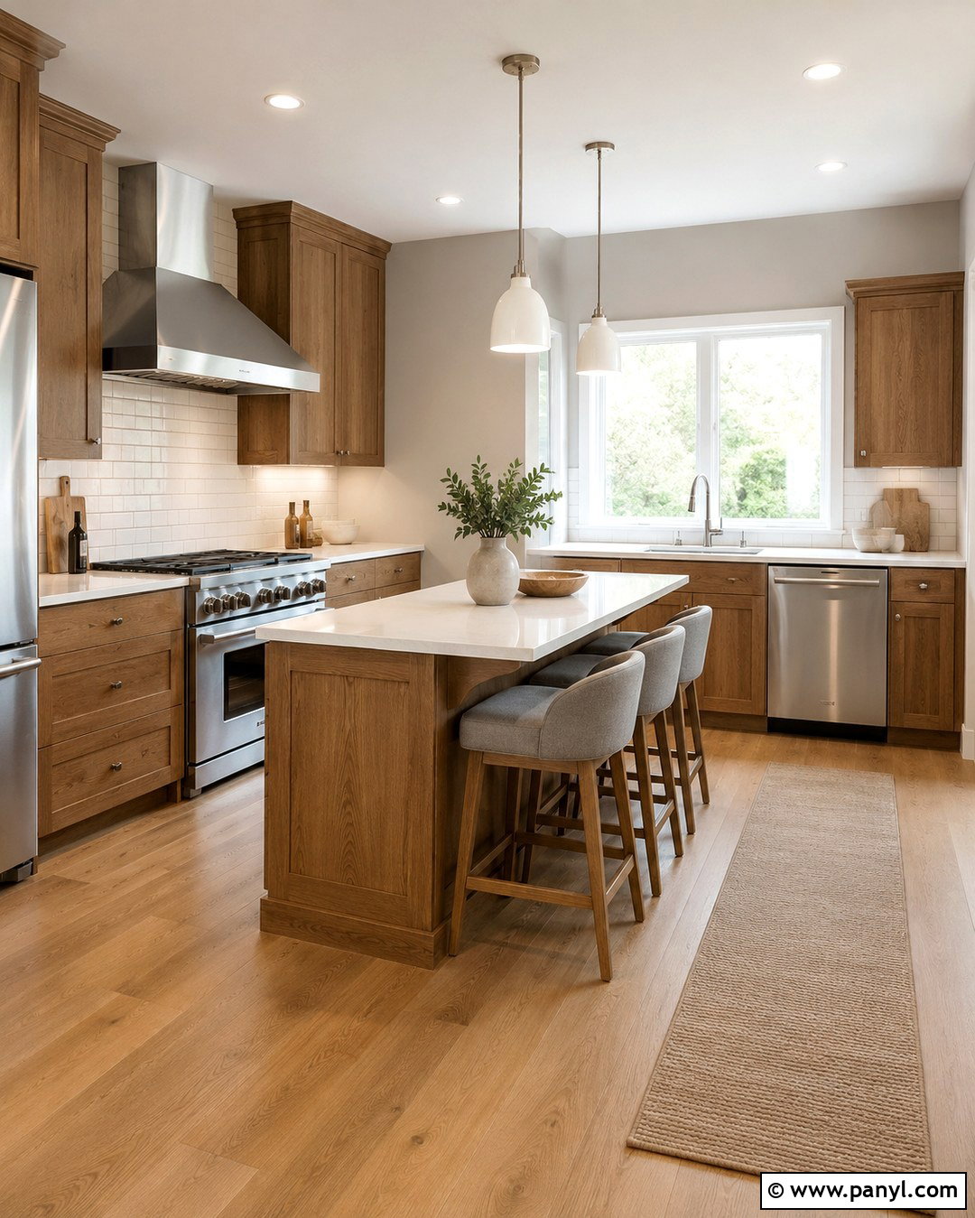 Pale Warm Gray Kitchen Wall Color - 20 Kitchen Wall Color With Oak Cabinets