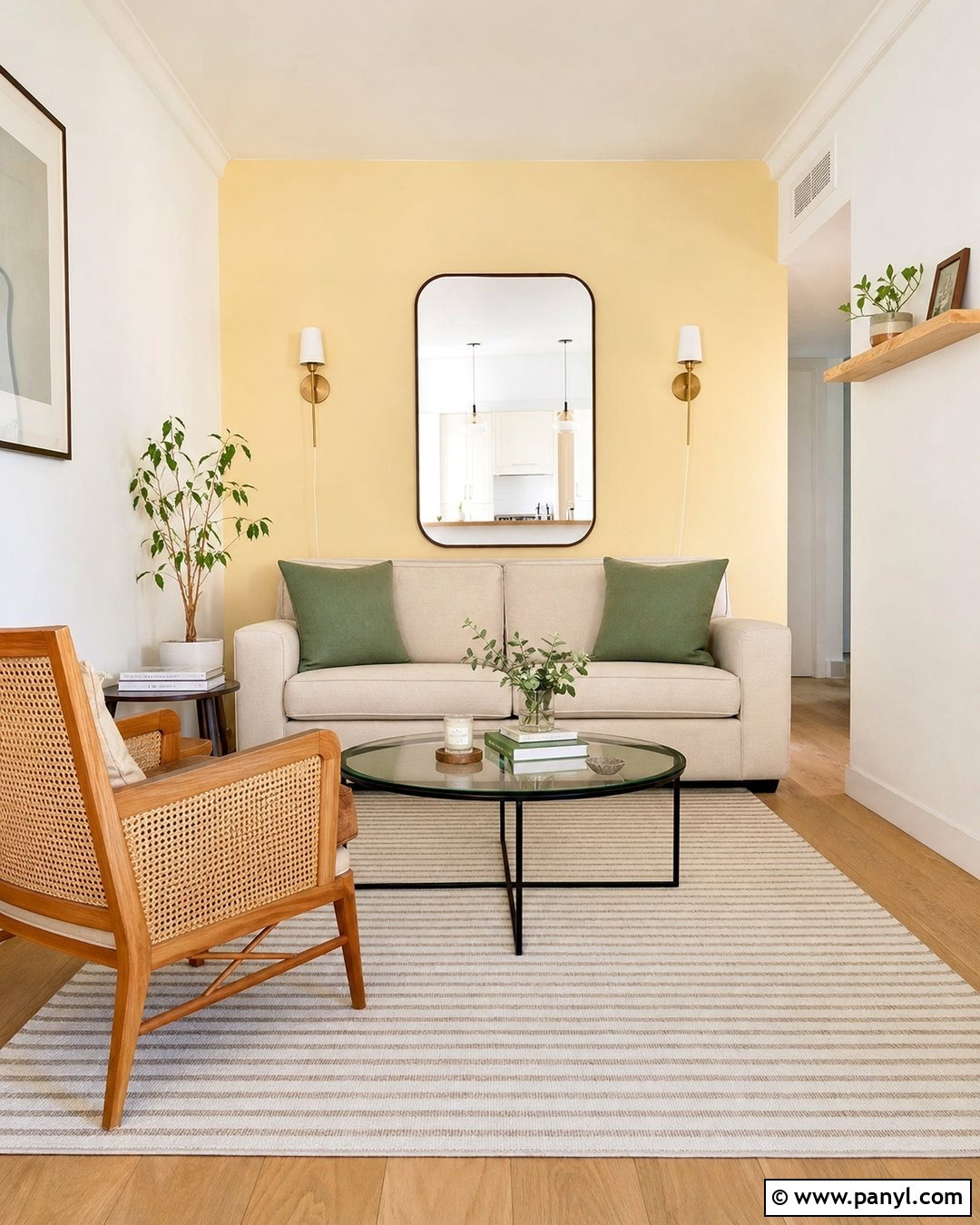 Pale Yellow Accent Wall For Small Living Room - 25 Yellow Accent Wall Living Room Ideas