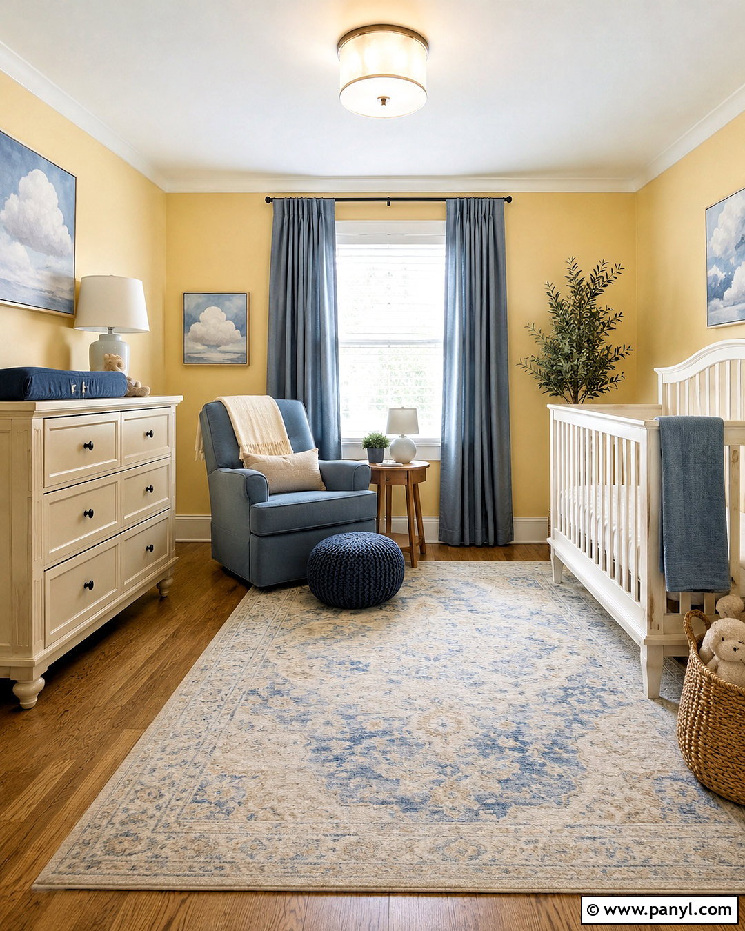 Pale Yellow And Dusty Blue Nursery - 20 pale yellow nursery ideas